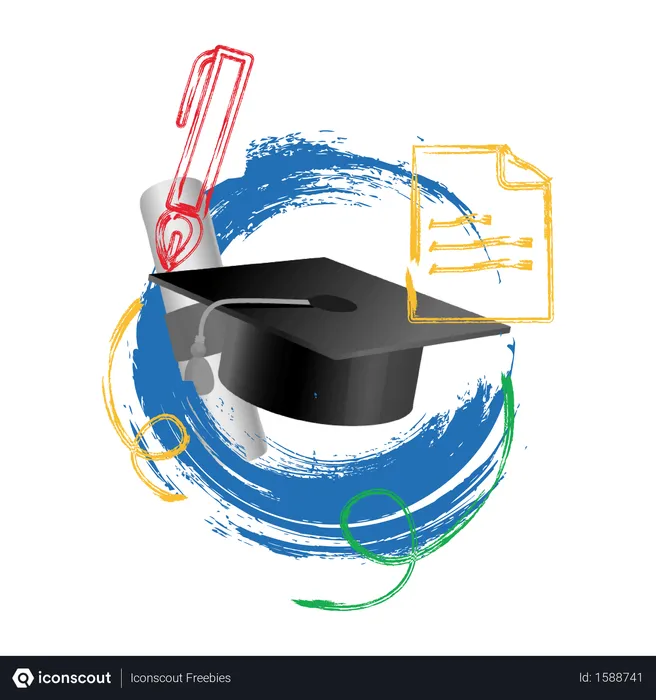 Free Concept-based photo illustration of graduation  Illustration