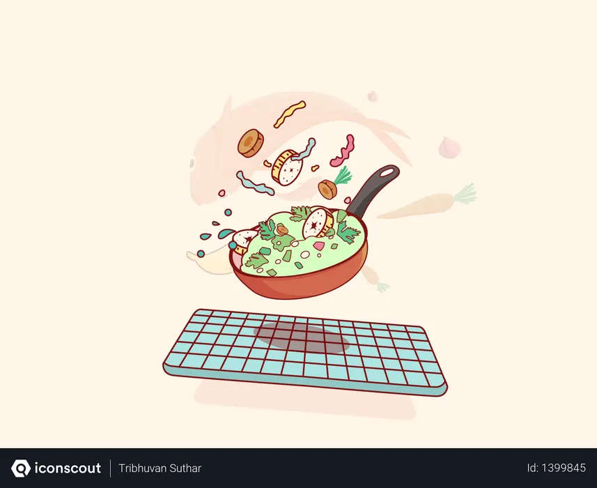 Free Cooking food  Illustration