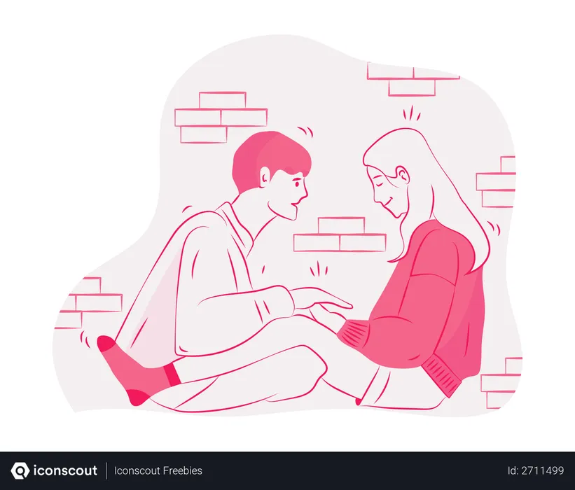 Free Couple  Illustration