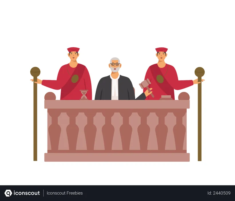 Free Court room  Illustration