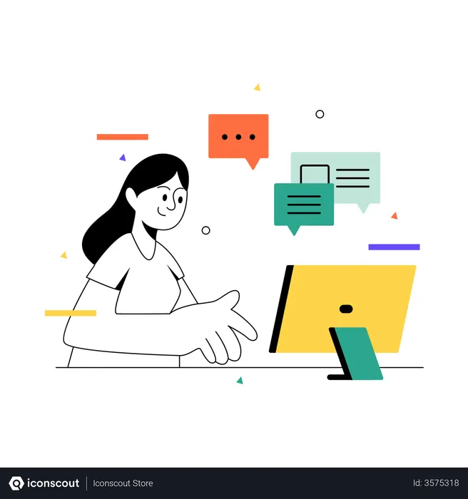 Free Customer support  Illustration