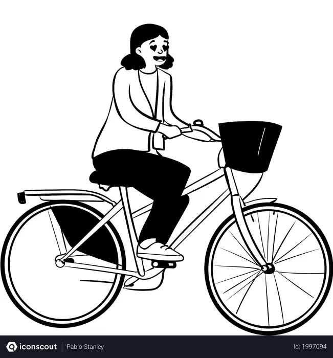 Free Cycling  Illustration
