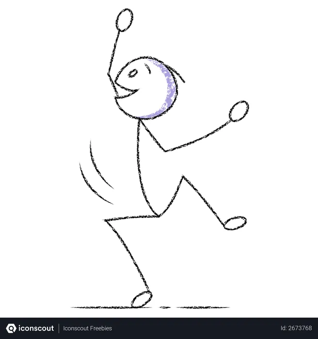 Free Dancing stickman  Illustration