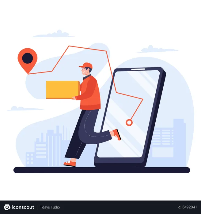 Free Delivery Location  Illustration