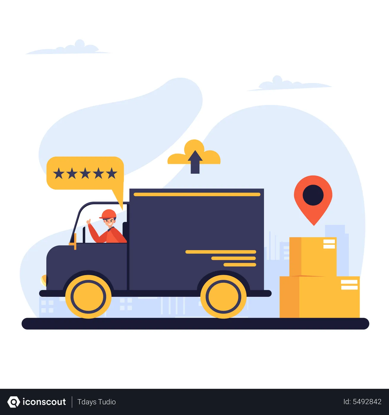 Free Delivery Service Illustration - Free Download E-commerce ...