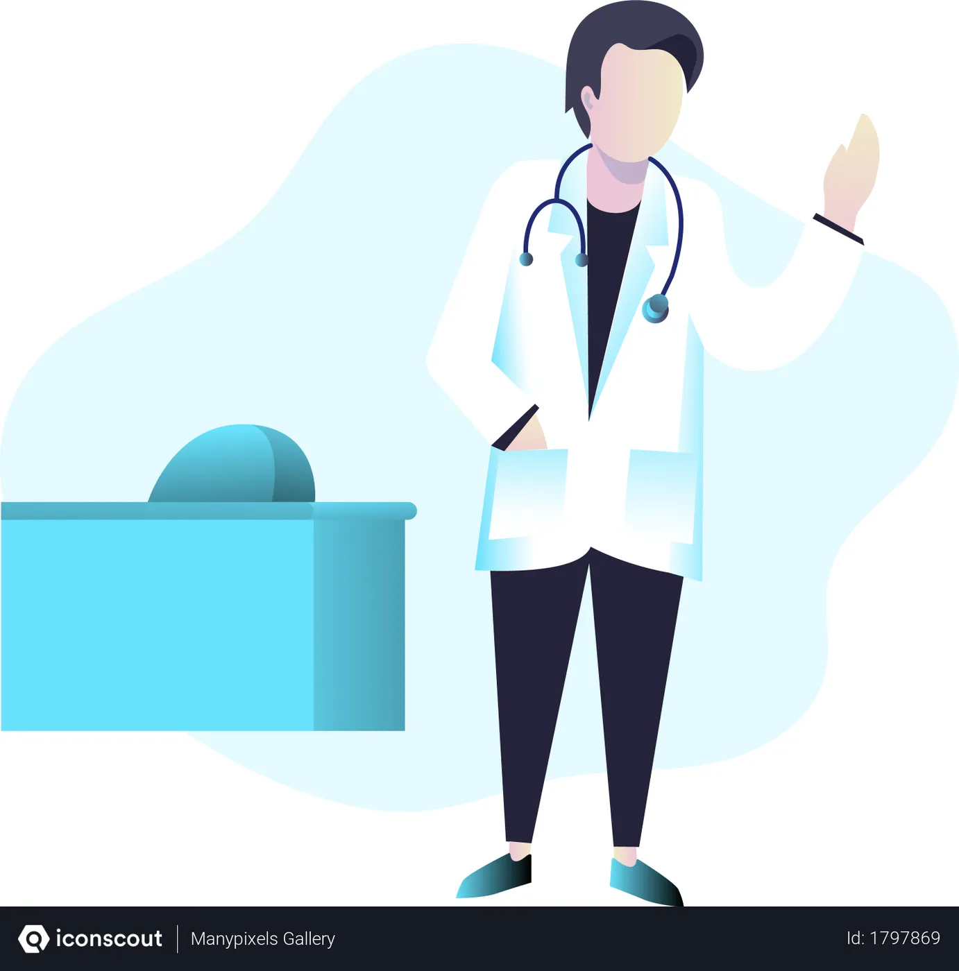 Best Free Doctor Illustration download in PNG & Vector format