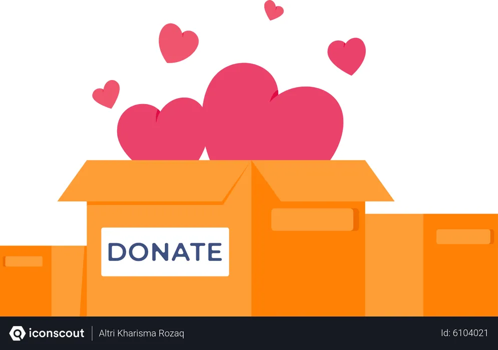 Free Donation box  Illustration