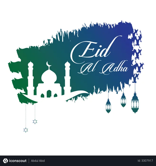 Free Eid Al Adha, Eid Mubarak  Illustration