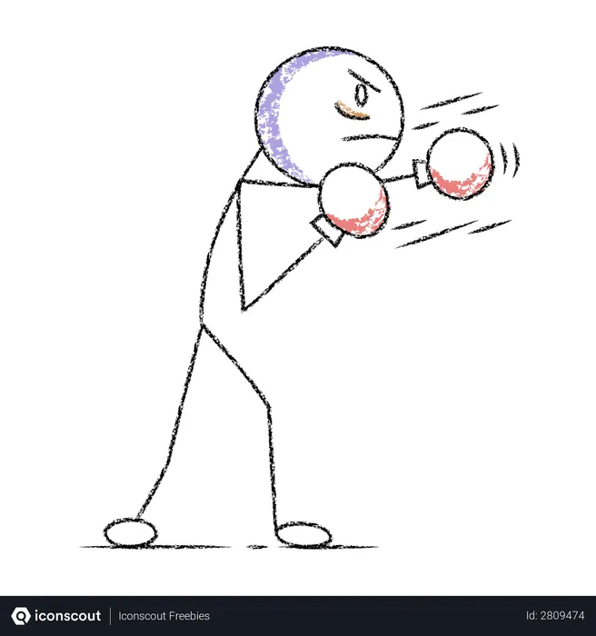 Free Fighter stickman  Illustration