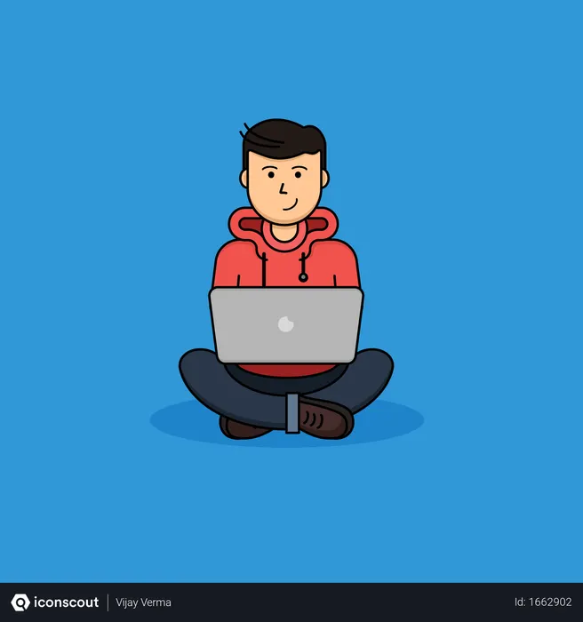 Free Freelancer  Illustration