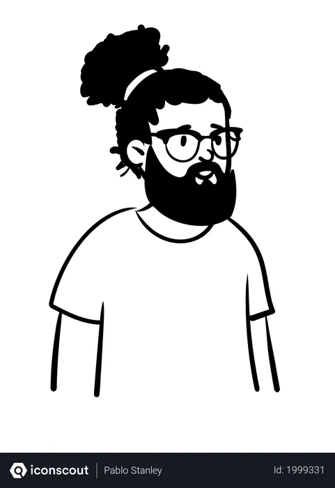 Free Homme geek  Illustration