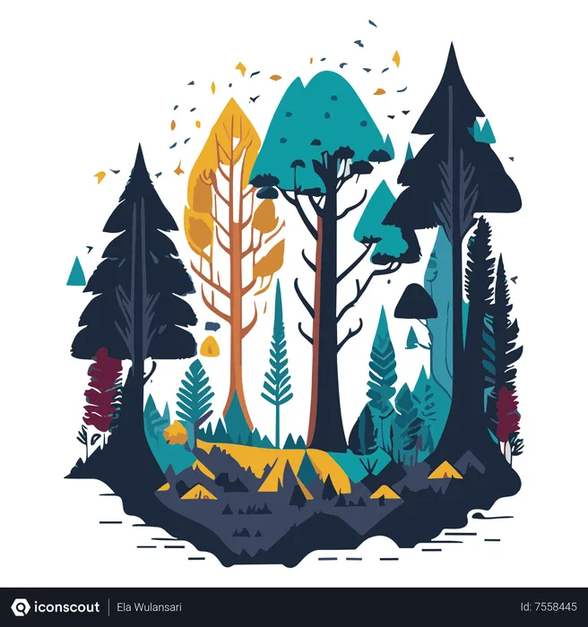 Free Precioso paisaje  Ilustración