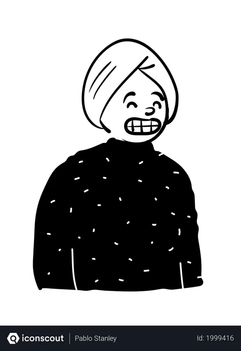 Free Homme au turban  Illustration