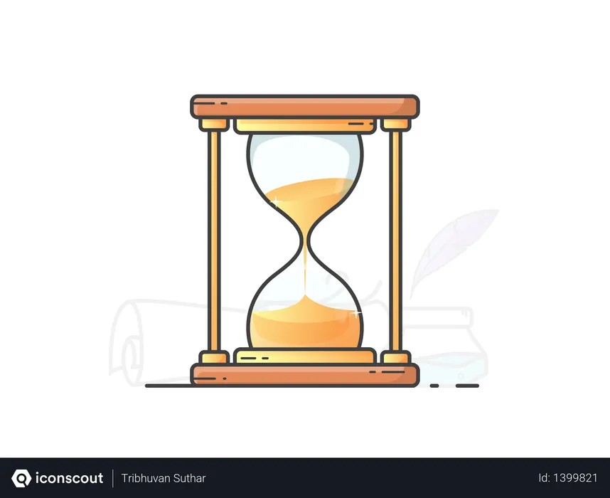Free Hourglass  Illustration