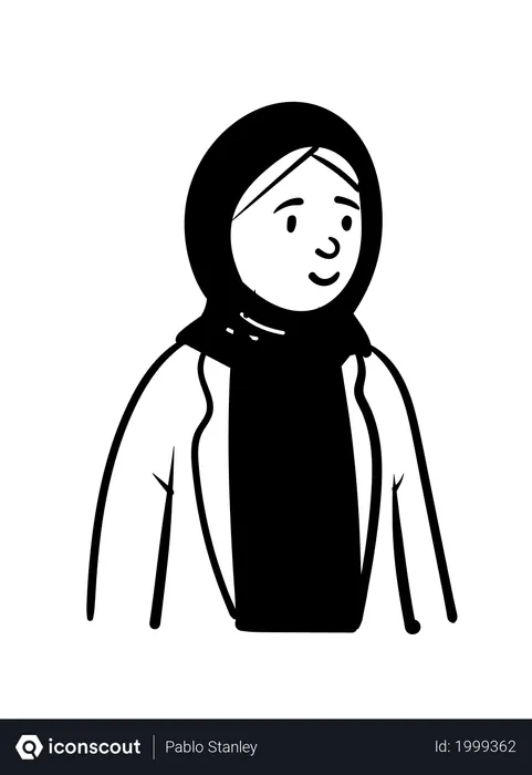 Free Islamic girl  Illustration