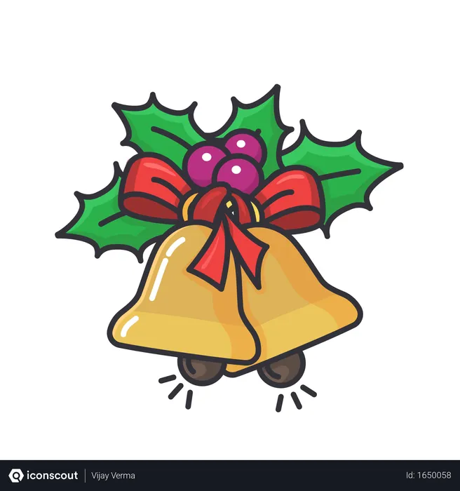 Best Free Jingle bell Illustration download in PNG & Vector format