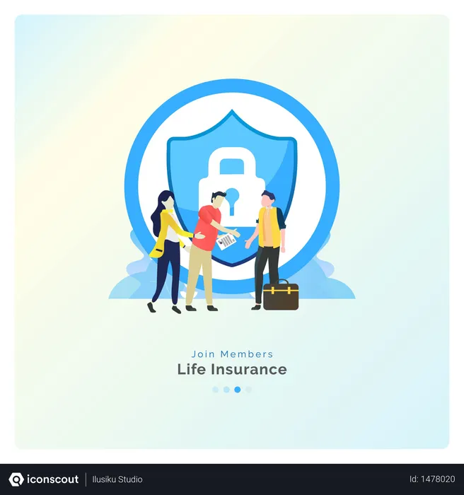 Free Join to Life Insurance Agent  Illustration