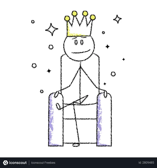 Free King Stickman  Illustration