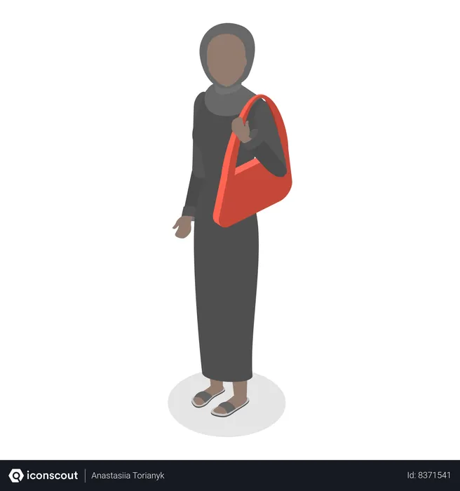 Free Lady with purse  Illustration