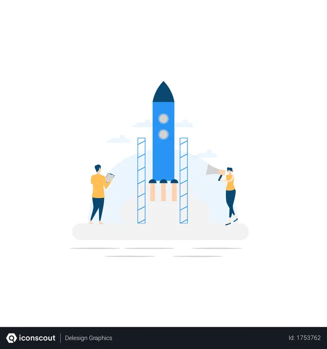 Free Lançamento de negócios  Ilustração