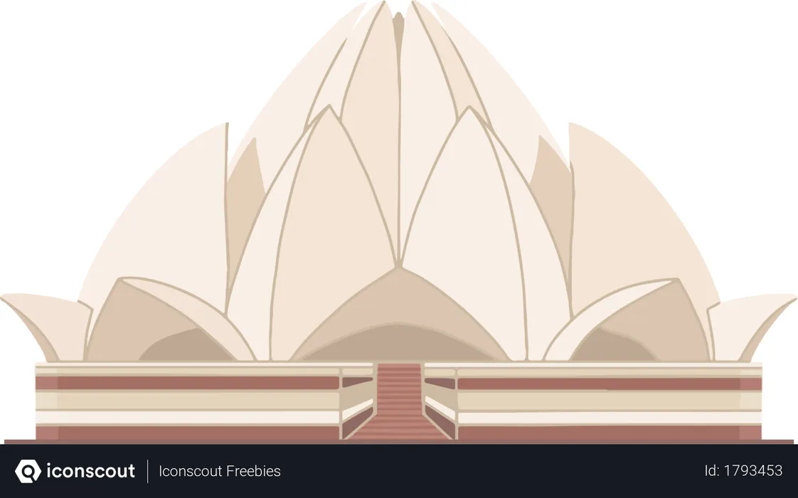 Free Lotus Temple  Illustration