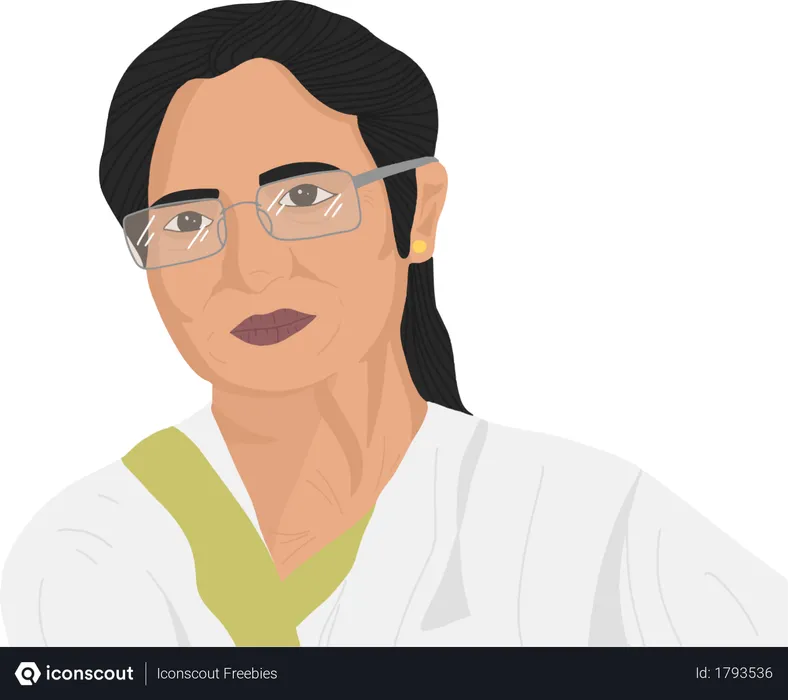 Free Mamta Banerjee  Illustration