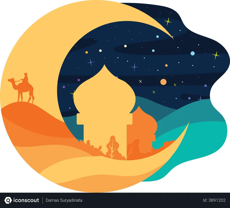 Free Marhaban ya ramadhan  Illustration