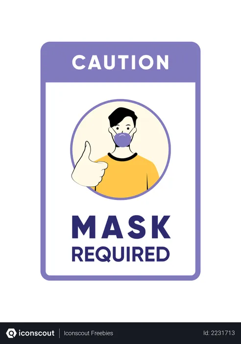Free Mask required  Illustration