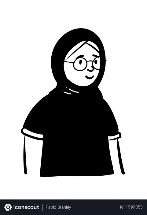 Free Muslimische Frau  Illustration