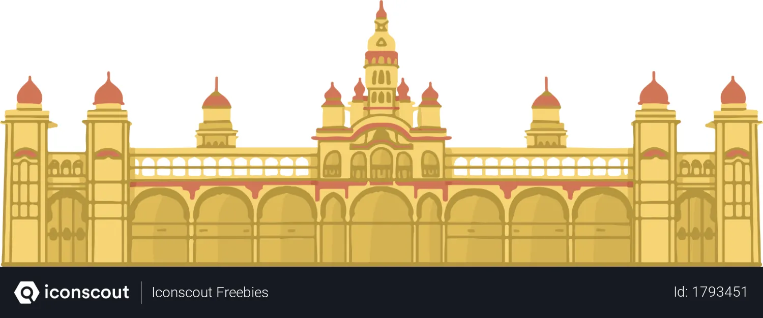 Free Mysore Palace  Illustration