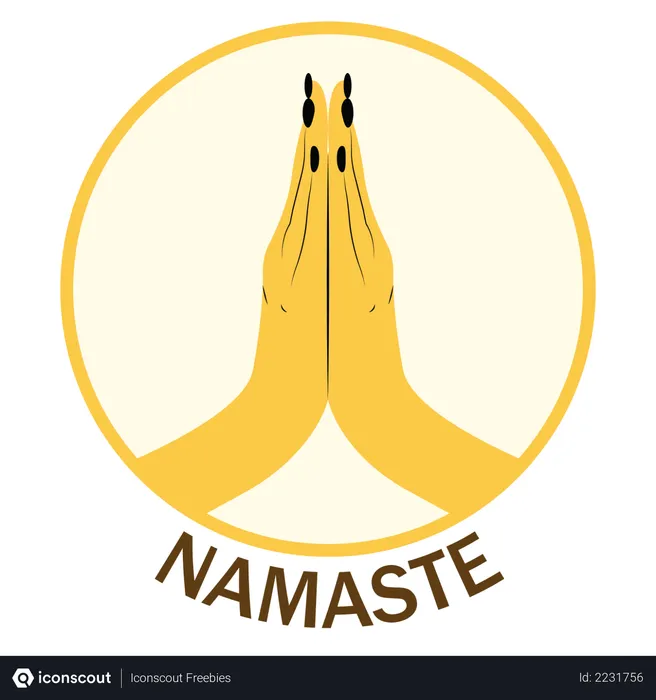 Free Namaste  Illustration