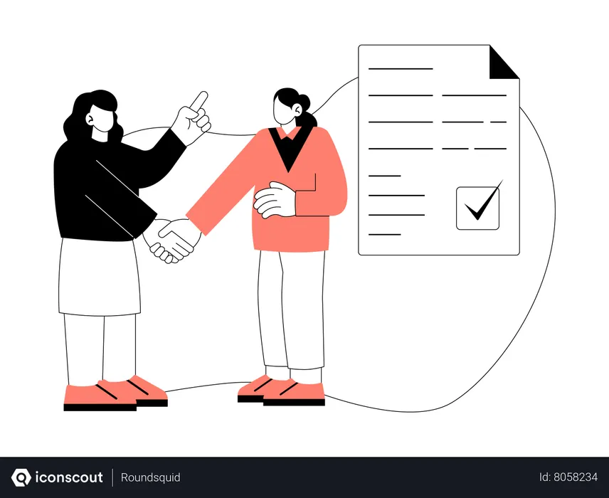 Free Trato de negocios  Ilustración