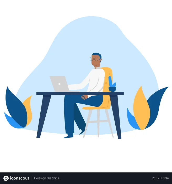 Free Office workplace  Illustration