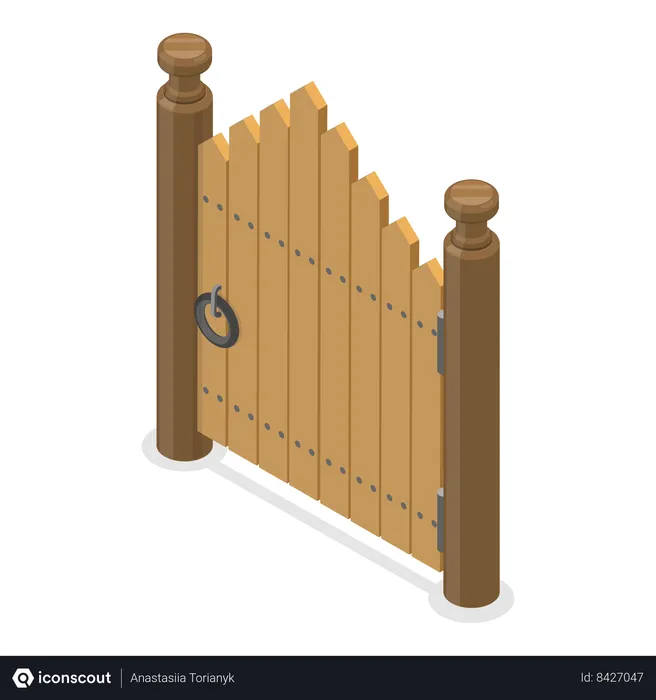 Free Parede de madeira de estilo antigo  Ilustração