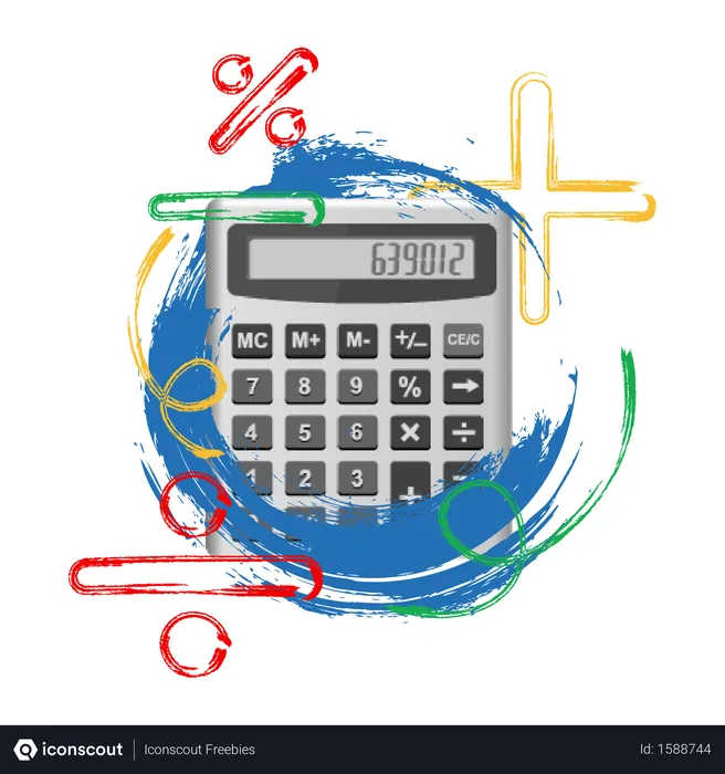 Free Photo illustration concept of calculation with calculator image  Illustration