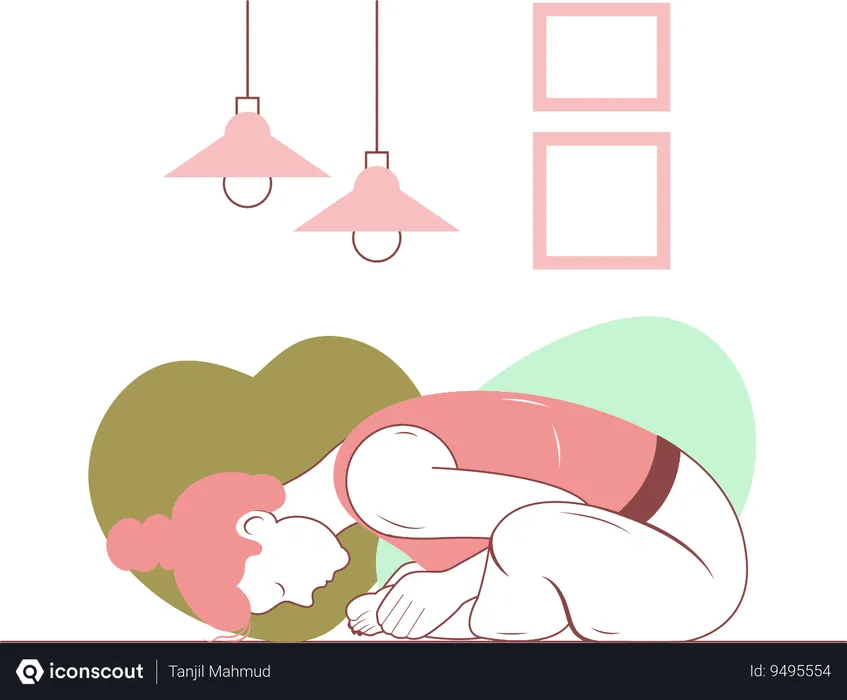 Free Postura de yoga infantil  Ilustración