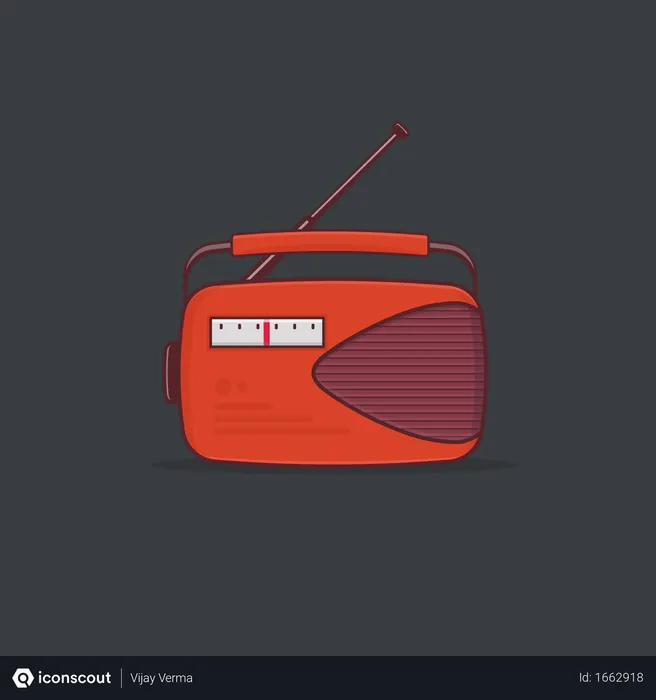 Free Radio  Illustration