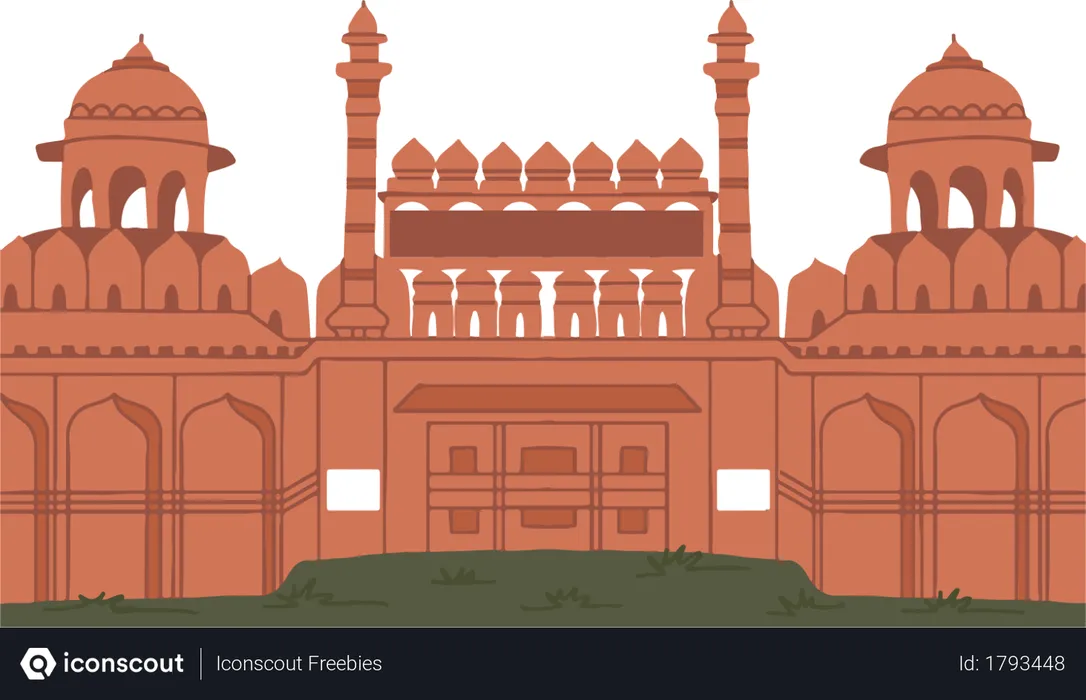 Free Red Fort  Illustration