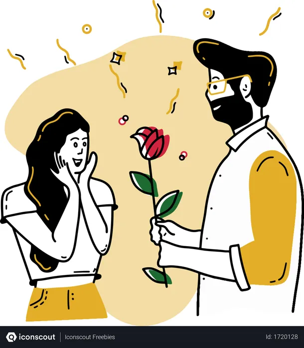 Free Rose Day  Illustration