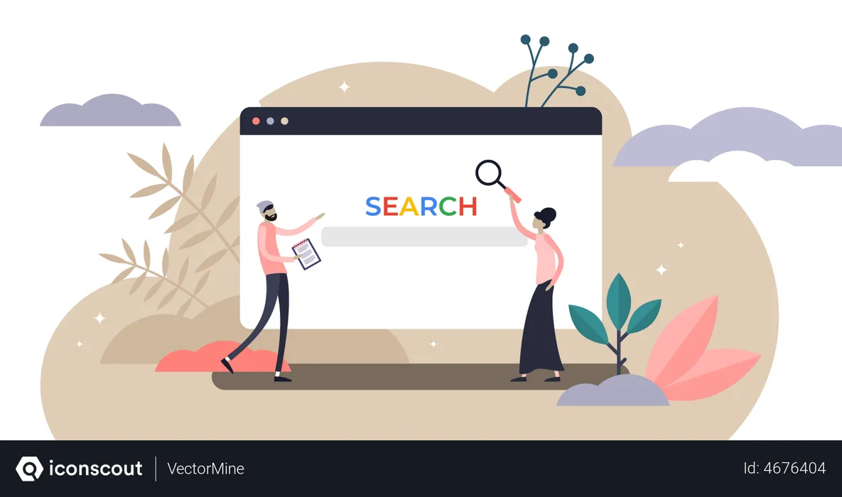 Free Search engine  Illustration