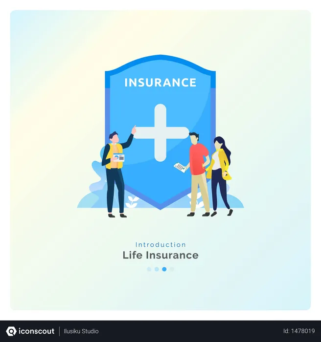 Free Protección de seguro de vida  Ilustración