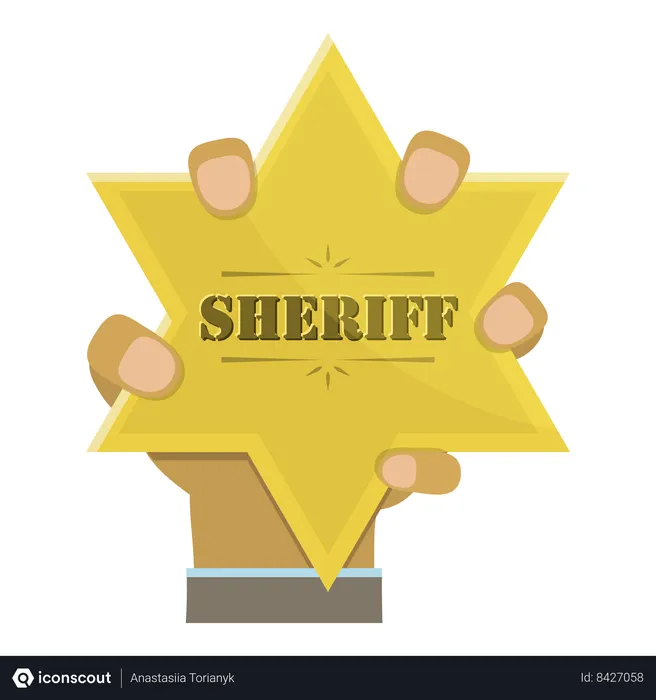 Free Badge de Sheriff  Illustration