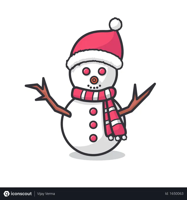 Free Snowman  Illustration