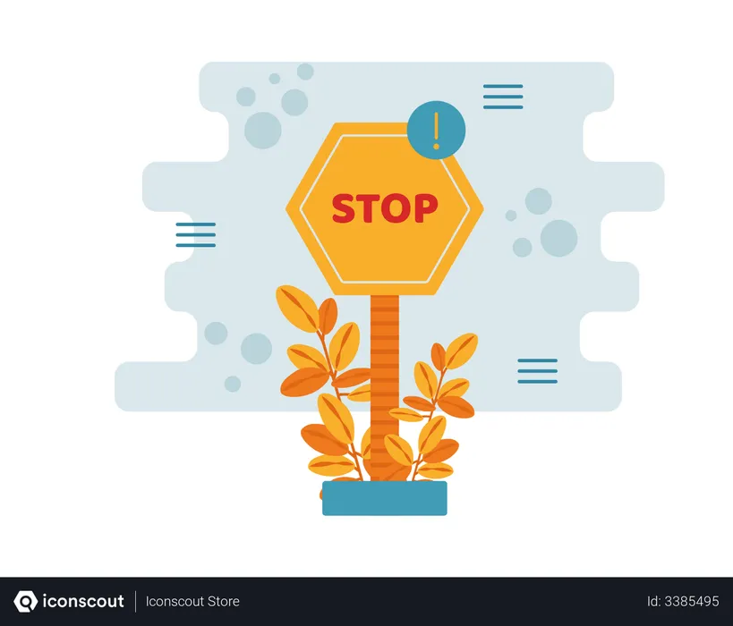 Free Stop  Illustration