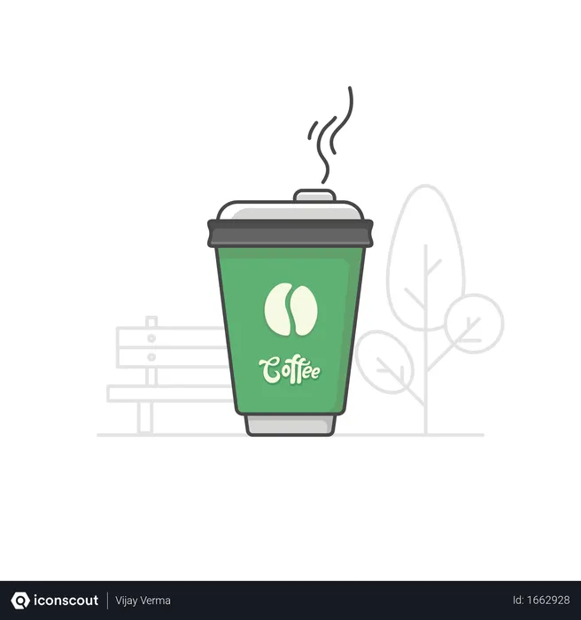Free Takeaway coffee  Illustration