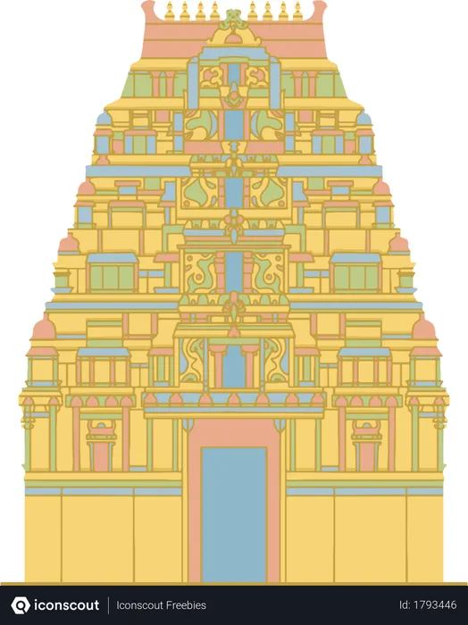 Free Templo de Sri Mahadeshwara  Ilustração