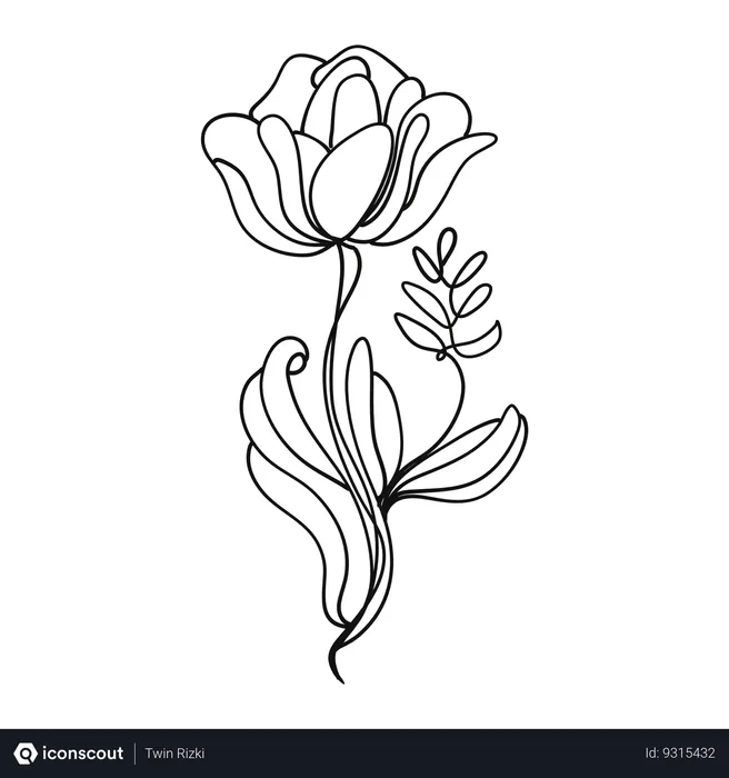 Free Tulip flower plant  Illustration