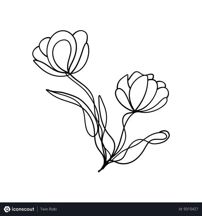 Free Tulip plant  Illustration