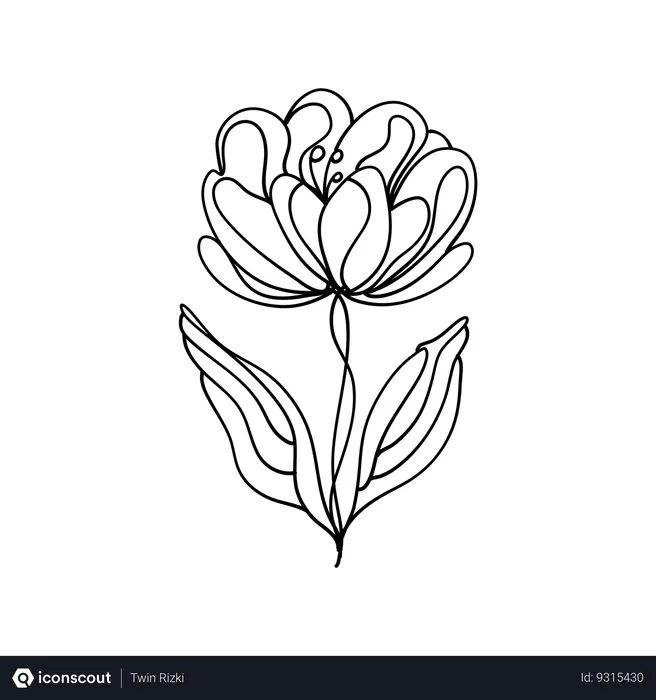 Free Tulip plant  Illustration