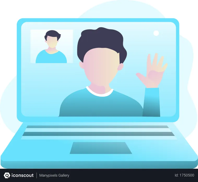 Free Video Call  Illustration